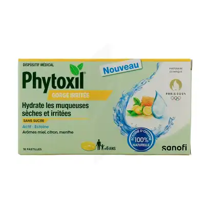 Phytoxil Mal De Gorge Past Miel Citron B/16 à Paris