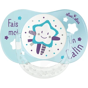 Luc Et Lea Sucette Anatomique Avec Anneau +6mois Calin