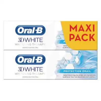 Oral-b 3d White Protection Email 2x75ml à Toulouse