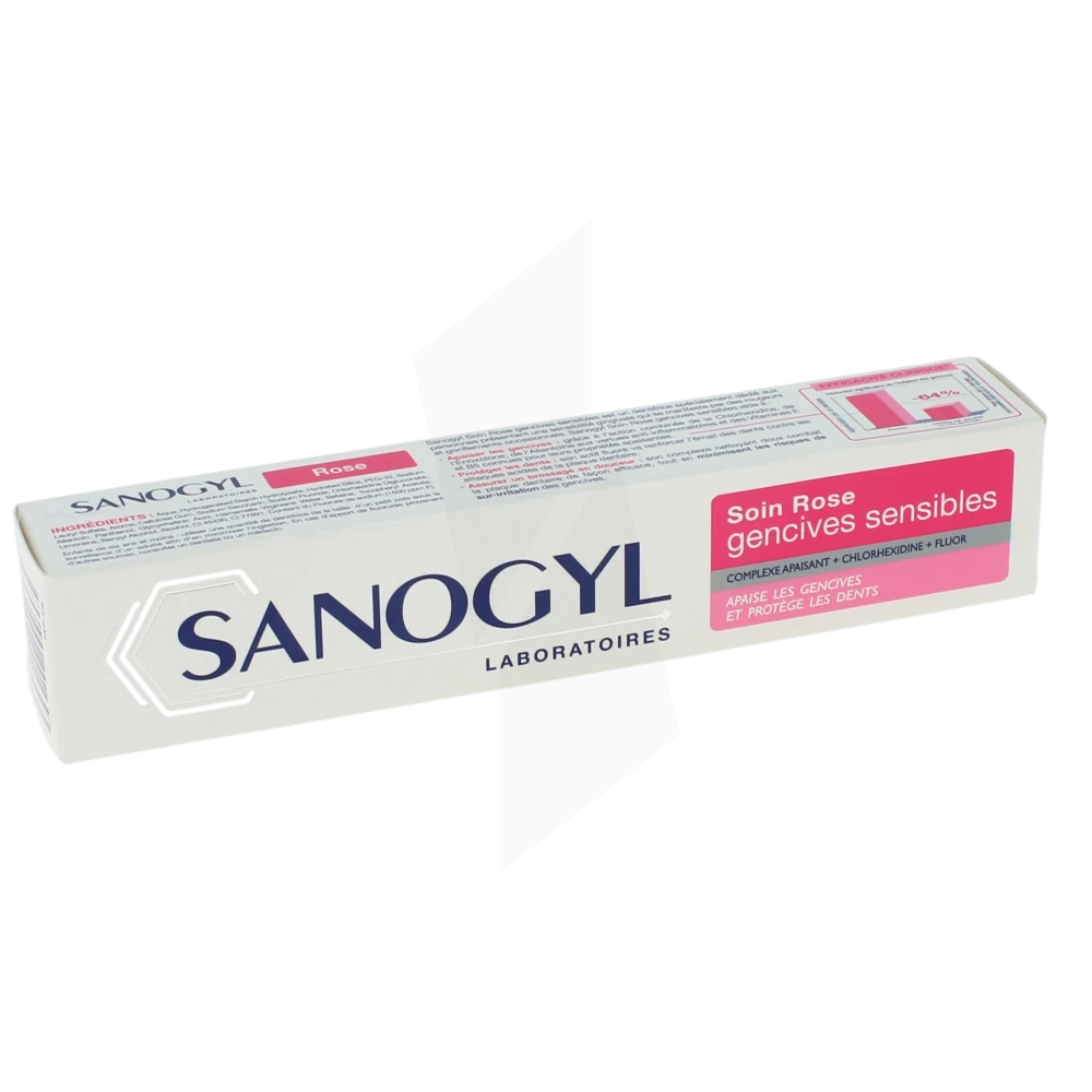 Sanogyl Rose 1500ppm Soin Gensives Sensibles 75ml