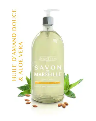 Beauterra - Savon De Marseille - Huile D'amande Douce & Aloé Vera - 1l à CHASSE SUR RHÔNE