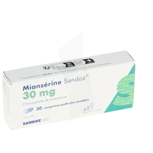 Mianserine Sandoz 30 Mg, Comprimé Pelliculé Sécable