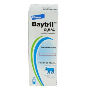 Baytril 2,5 % Solution Buvable, Solution Buvable