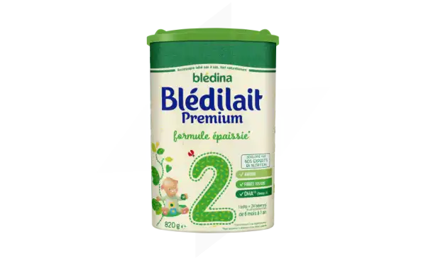 Blédina Blédilait Premium 2 Lait En Poudre B/800g