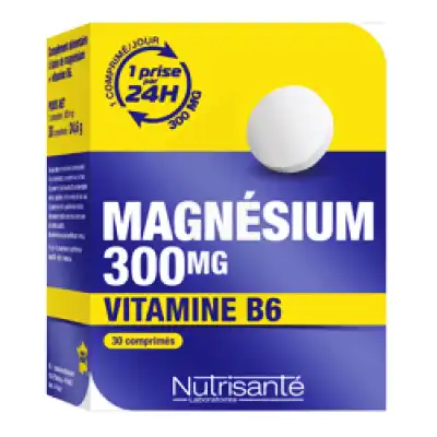 NUTRISANTE Magnésium 300 mg + Vitamine B6 Comprimés B/30