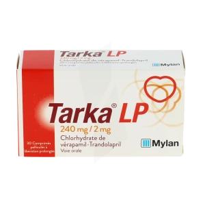 Tarka Lp 240 Mg/2 Mg, Comprimé Pelliculé à Libération Prolongée