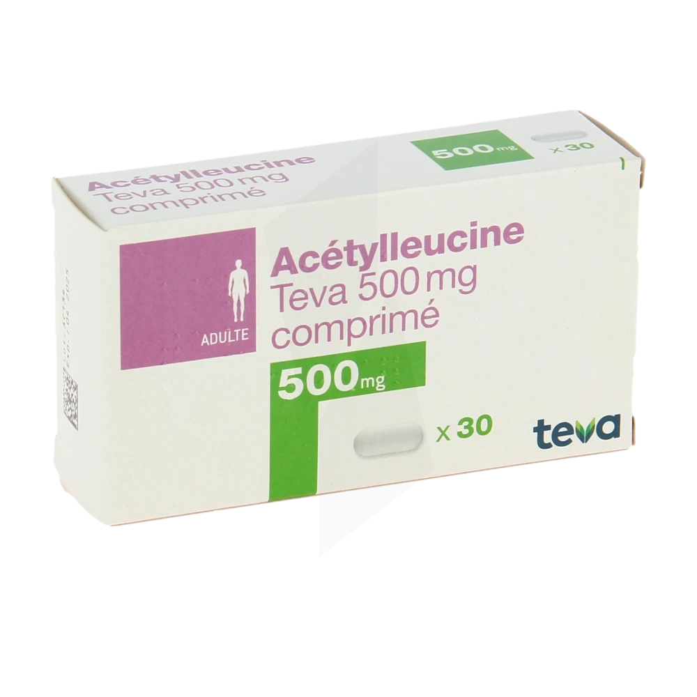 Acetylleucine Teva 500 Mg, Comprimé