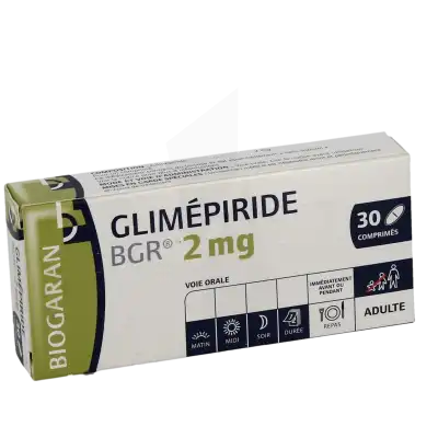 Glimepiride Bgr 2 Mg, Comprimé à CANALS