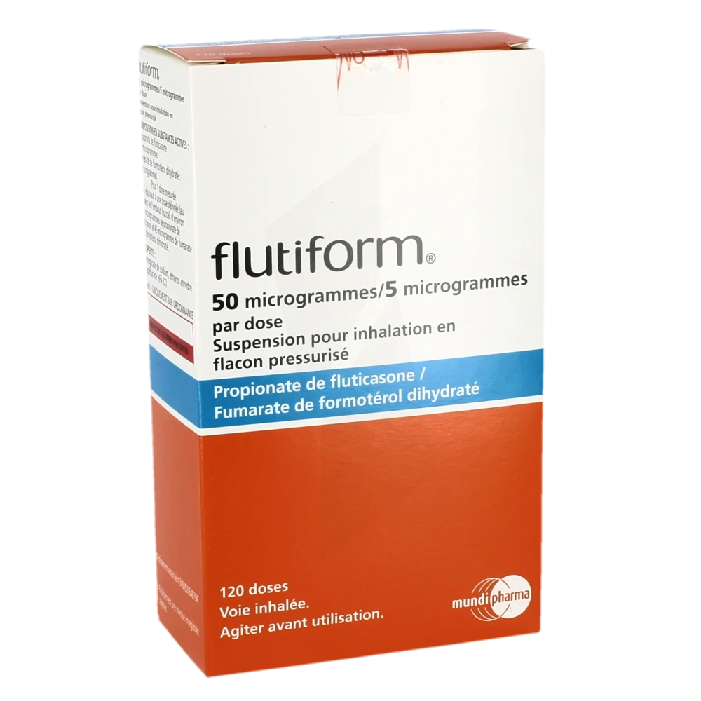 Flutiform 50 Microgrammes/5 Microgrammes Par Dose, Suspension Pour Inhalation En Flacon Pressurisé