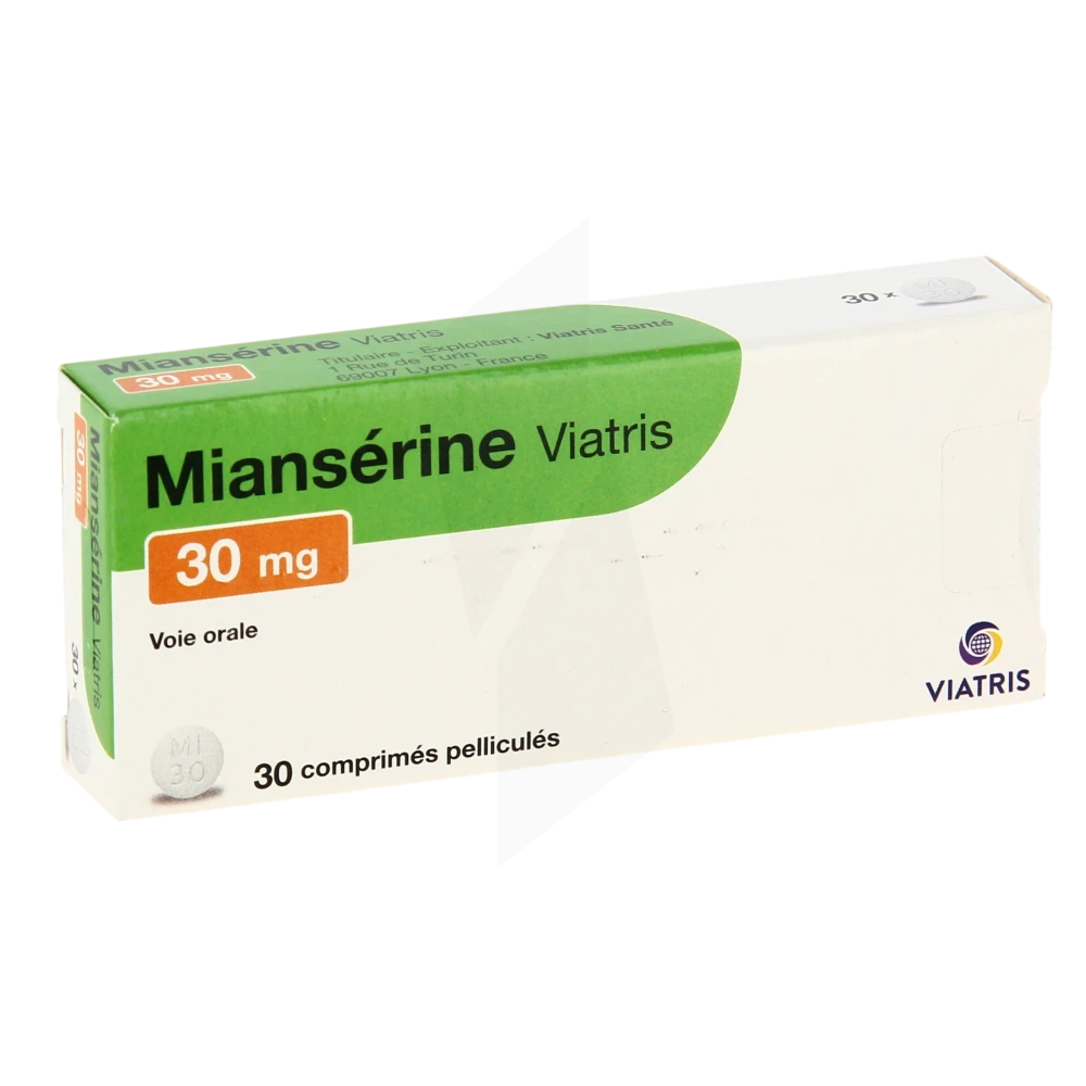 Mianserine Viatris 30 Mg, Comprimé Pelliculé