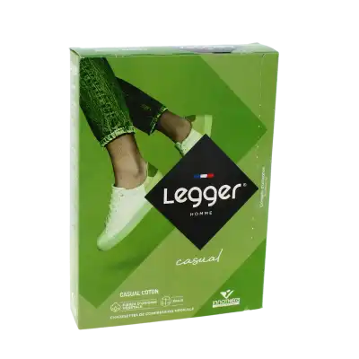 Legger Casual Coton 2 Chaussette Homme Noir T2l à DURMENACH