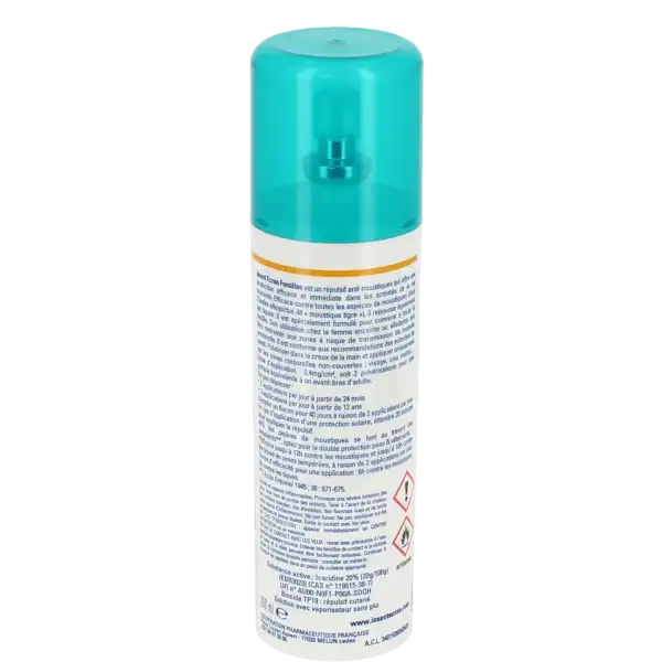 Insect Ecran Familles Lotion Répulsif Peau Spray/200ml