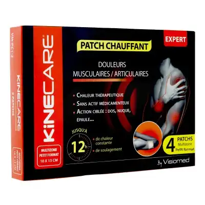Kinecare Patch Chauffant 12h Multizones 10x13cm B/4