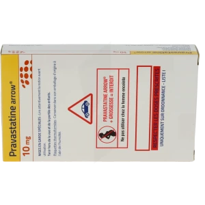 Pravastatine Arrow 10 Mg, Comprimé Sécable