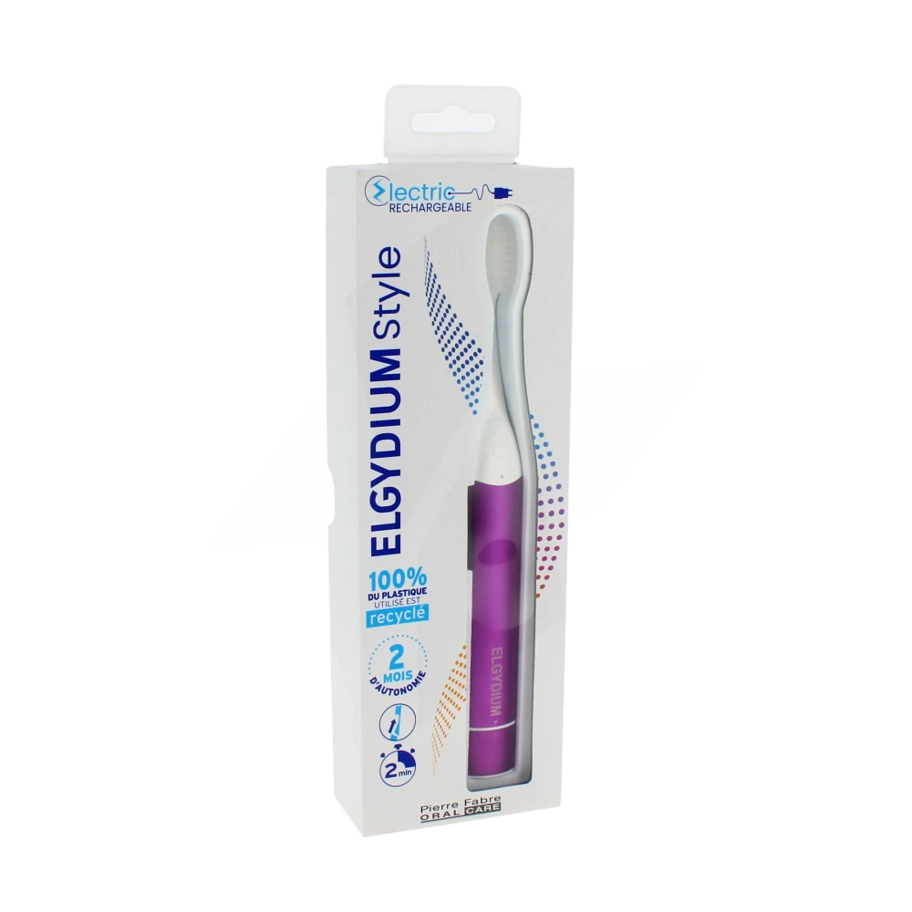 Elgydium Style Brosse Dents électrique Raisin Petillant