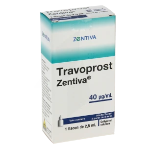 Travoprost Zentiva 40 Microgrammes/ml, Collyre En Solution