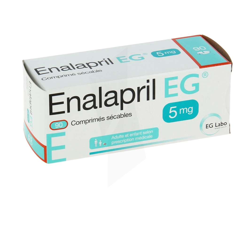 Enalapril Eg 5 Mg, Comprimé Sécable