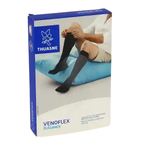 Venoflex Elegance 2 Chaussette Maille Côtelée Homme Gris Taille 2n à SAINT MARCEL