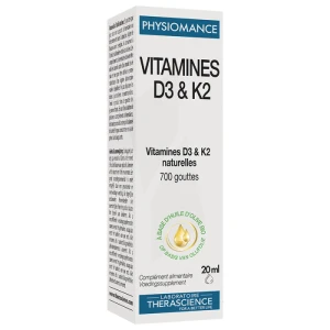 Therascience Physiomance Vitamines D3&k2 Solution Buvable Fl/20ml