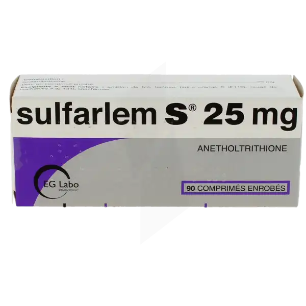 Sulfarlem S 25 Mg, Comprimé Enrobé