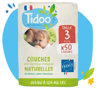 Tidoo Couches Naturelles T3 4-9kg Paquet/50 à MARIGNANE