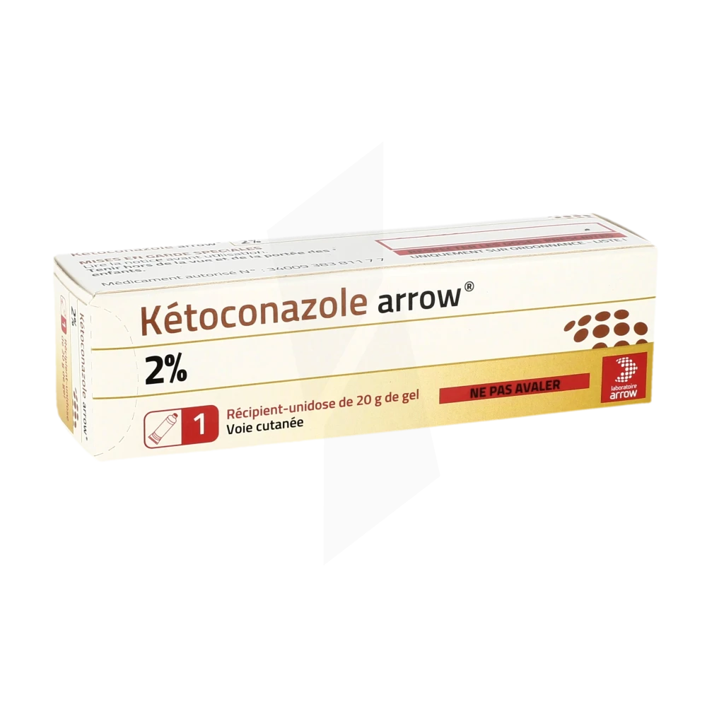 Ketoconazole Arrow 2 %, Gel En Récipient-unidose