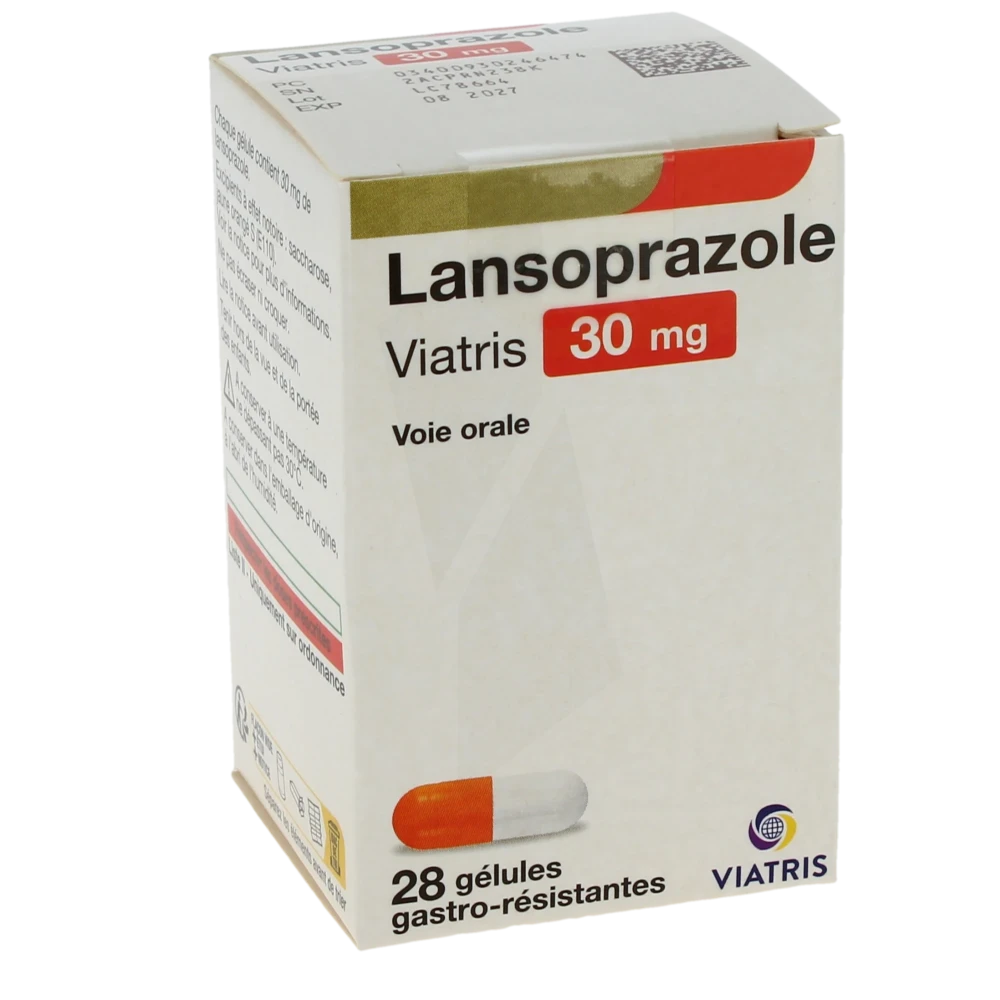Lansoprazole Viatris 30 Mg, Gélule Gastro-résistante