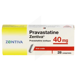 Pravastatine Zentiva 40 Mg, Comprimé