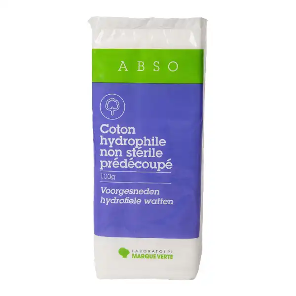 Abso Coton Hydrophile Prédécoupé  Sachet De 100g