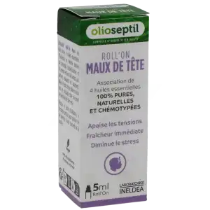 Olioseptil Huile Essentielle Maux De Tête Roll-on/5ml à Blaye