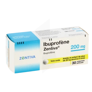 Ibuprofene Zentiva 200 Mg, Comprimé Pelliculé