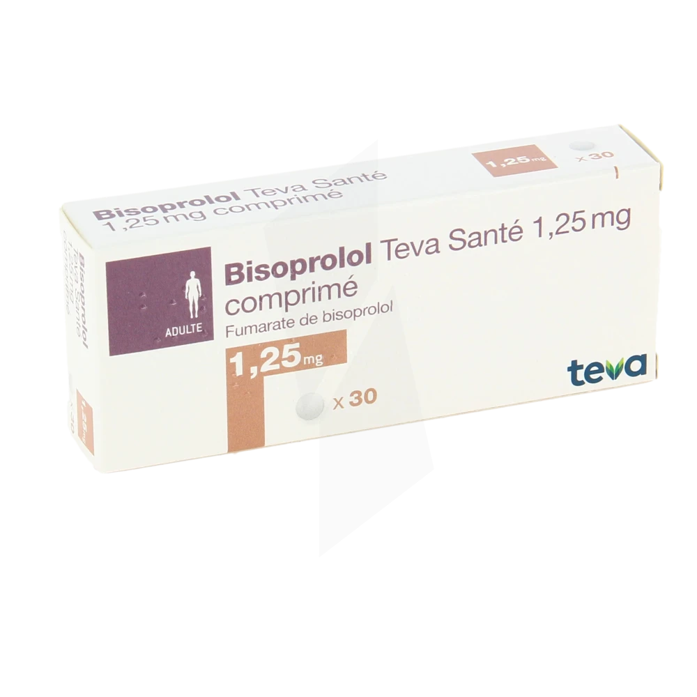 Bisoprolol Teva Sante 1,25 Mg, Comprimé