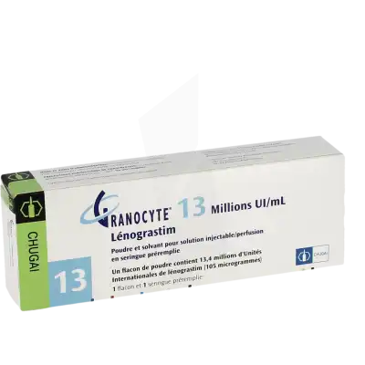 Granocyte 13 Millions Ui/ml, Poudre Et Solvant Pour Solution Injectable/perfusion En Seringue Préremplie à Lavernose-Lacasse