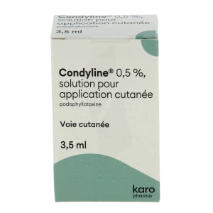 Condyline 0,5 %, Solution Pour Application Cutanée