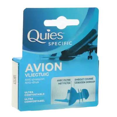 Quies Protection Auditive Avion Boîte De 2 à Le Teich