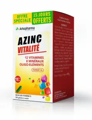 Azinc Forme Et Vitalite 120 + 30 (15 Jours Offerts) à SAINT-JEAN-D-ILLAC