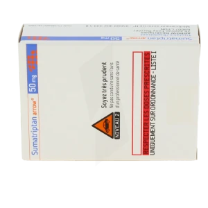 Sumatriptan Arrow 50 Mg, Comprimé