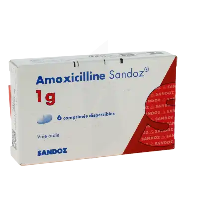 Amoxicilline Sandoz 1 G, Comprimé Dispersible à Clermont-Ferrand