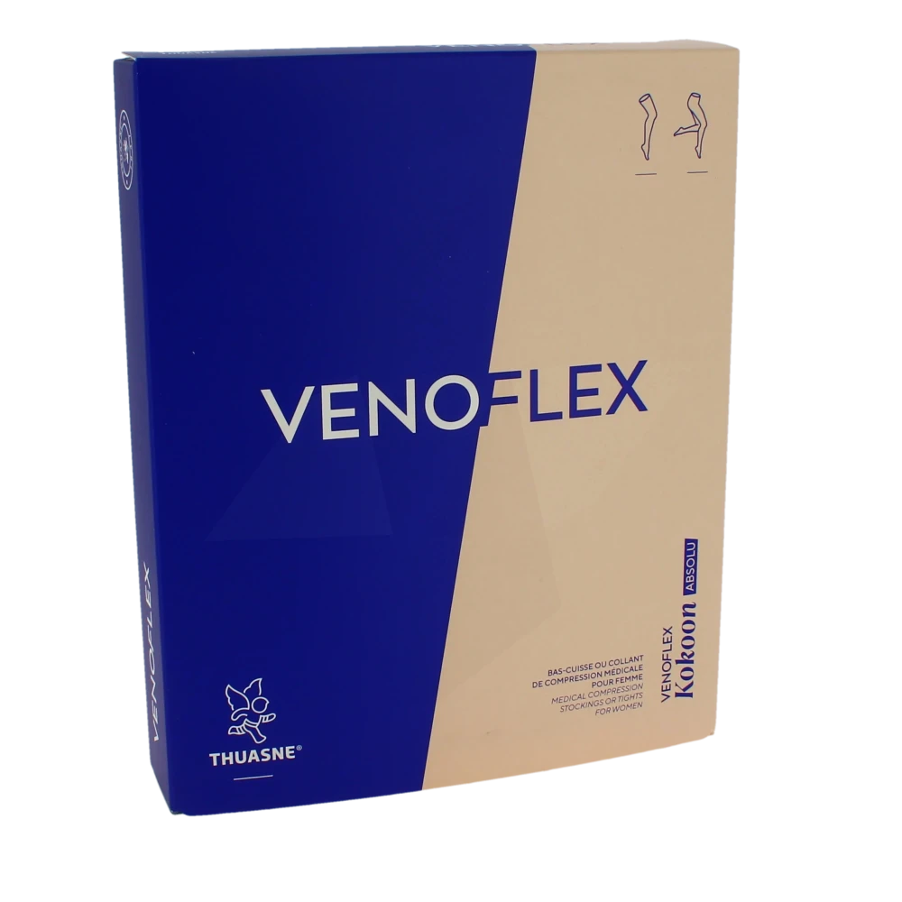 Venoflex Kokoon Absolu 2 Bas Cuisse Femme Beige Naturel Taille 3n