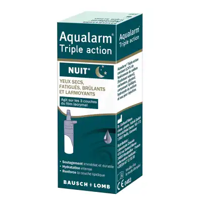 Aqualarm Triple Action Soution Ophtalmique Fl/10ml à Lacanau