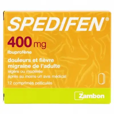 Spedifen 400 Mg, Comprimé Pelliculé Plq/3 à Bordeaux