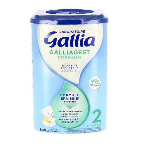 Lait bébé en poudre 2ème âge 6-12 mois Galliagest Premium GALLIA