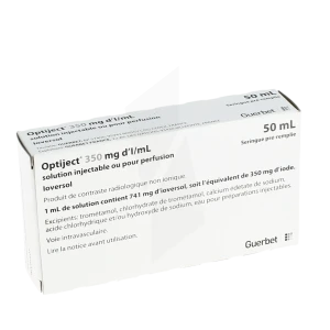 Optiject 350 Mg D'i/ml, Solution Injectable Ou Pour Perfusion