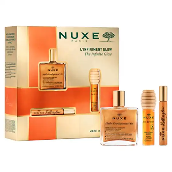 Nuxe Coffret Glow Huile Prodigieuse Or Noël 2024