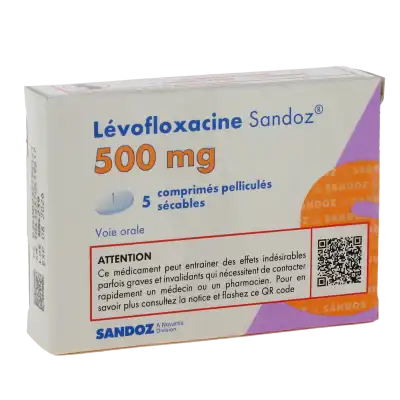Levofloxacine Sandoz 500 Mg, Comprimé Pelliculé Sécable à Clermont-Ferrand
