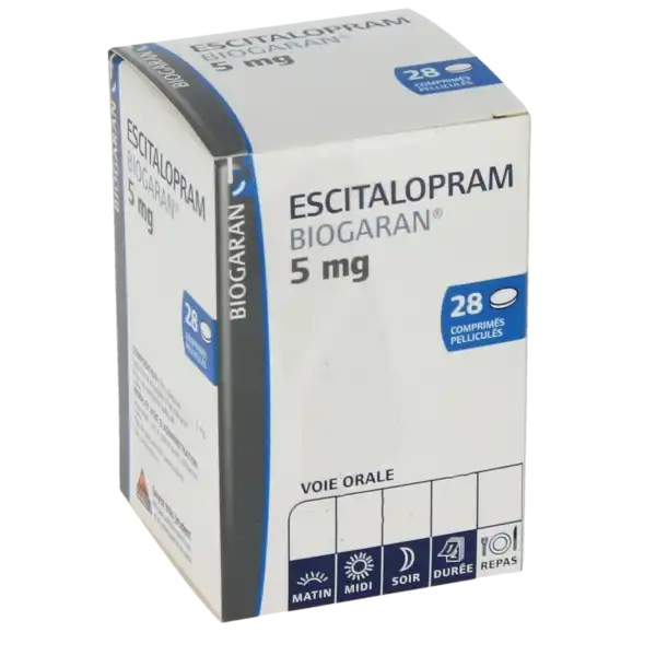 Escitalopram Biogaran 5 Mg, Comprimé Pelliculé