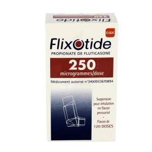 Flixotide 250 Microgrammes/dose, Suspension Pour Inhalation En Flacon Pressurisé