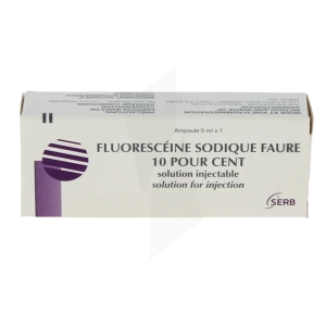 Fluoresceine Sodique Faure 10 Pour Cent, Solution Injectable
