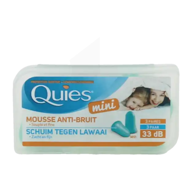 Quies Protection Auditive Mousse Vert Mini B/6