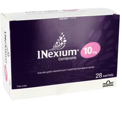 Inexium 10 Mg, Granulés Gastro-résistants Pour Suspension Buvable En Sachet à Paris